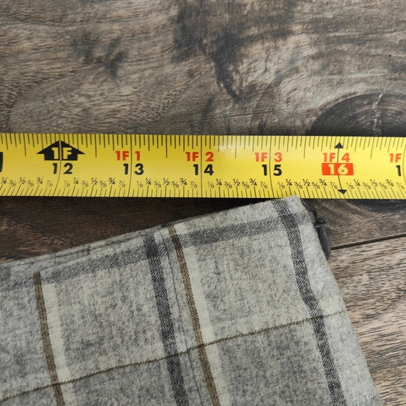 Brooks Brothers windowpane stretch wool cashmere fluted Women's skirt Size 8 - Picture 10 of 10